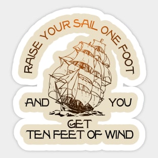 Sailing Sayings Sticker